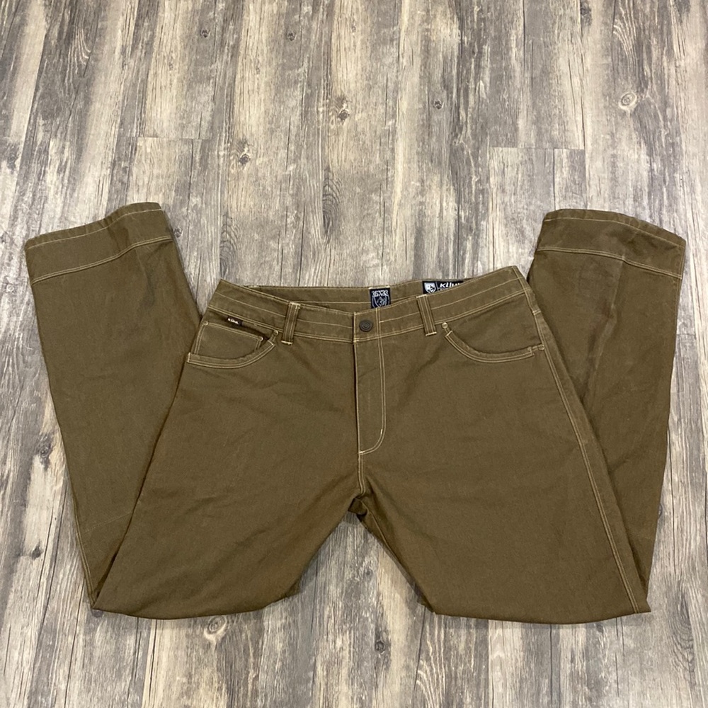 KÜHL Green Canvas Pants, like new